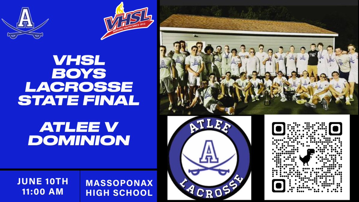 Atlee-Director of Student Activities (@atleeathletics) on Twitter photo GAMEDAY!!! <a href="/atleelacrosse/">Atlee Boy's Lacrosse</a> goes for a 2nd Straight <a href="/VHSL_/">VHSL Athletics</a> State Title. Follow @atleeathletics for live updates. <a href="/hanoversports/">HanoverSports (from RVA Sports Network)</a> providing updates as well. Let's Go!!!! #WeAreAtlee @atlraidernation @atlragecage @rvalax @richmondhawks @nmslax @804varsity @lanectvsports GAMEDAY!!! <a href="/atleelacrosse/">Atlee Boy's Lacrosse</a> goes for a 2nd Straight <a href="/VHSL_/">VHSL Athletics</a> State Title. Follow @atleeathletics for live updates. <a href="/hanoversports/">HanoverSports (from RVA Sports Network)</a> providing updates as well. Let's Go!!!! #WeAreAtlee @atlraidernation @atlragecage @rvalax @richmondhawks @nmslax @804varsity @lanectvsports