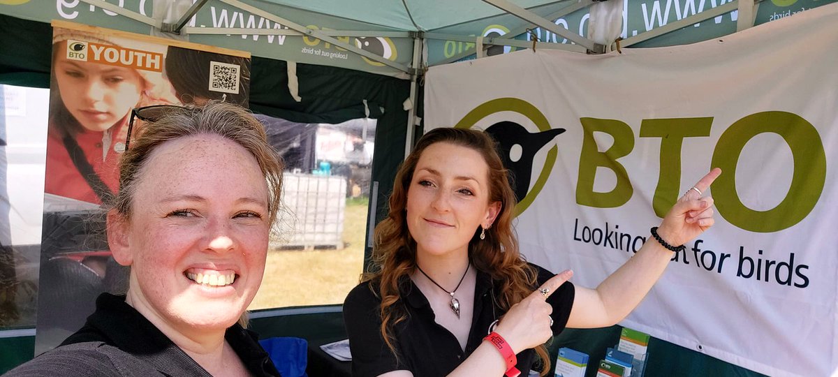 Come and see @footycaz and I at @lblcountryshow today and tomorrow to learn about the BTO and of course how mega birds are! #BirdsSciencePeople #InspiredByBirdsInformedByScience #PoweredByPeople