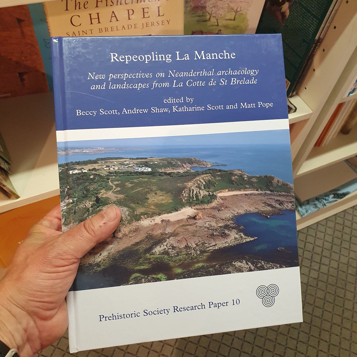 Our book is out! Fitting I encountered it, for the first time, in the <a href="/Soc_Jersiaise/">Société Jersiaise</a> bookshop. You can get yours from <a href="/OxbowBooks/">Oxbow Books</a> here: oxbowbooks.com/oxbow/repeopli…