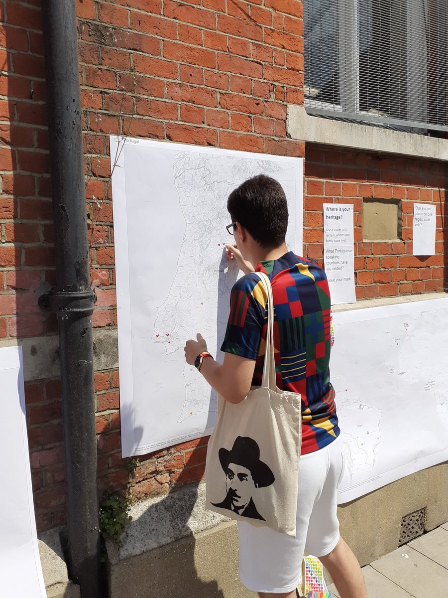 Slamlib's tweet image. Local councillor @CllrDiogoCosta plotting his heritage on our maps