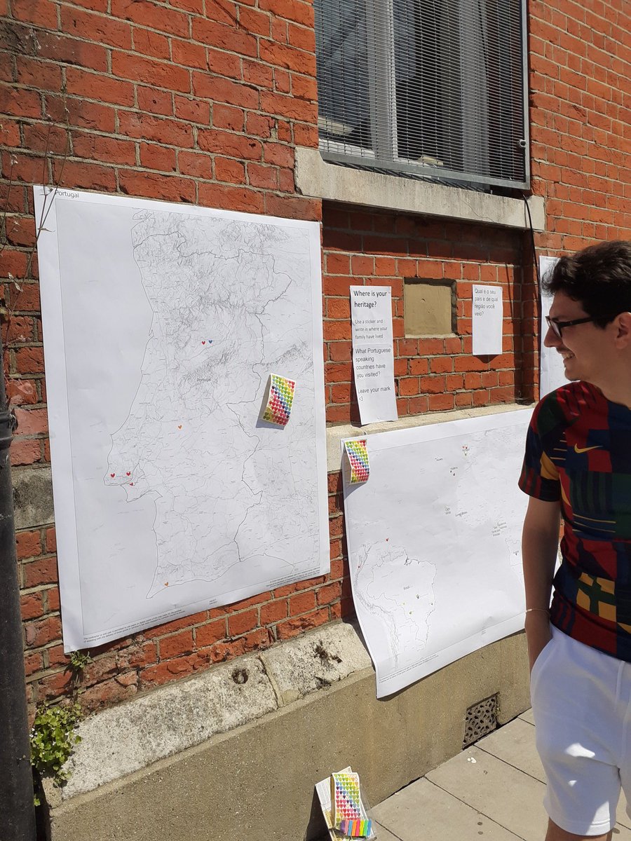 Slamlib's tweet image. Local councillor @CllrDiogoCosta plotting his heritage on our maps