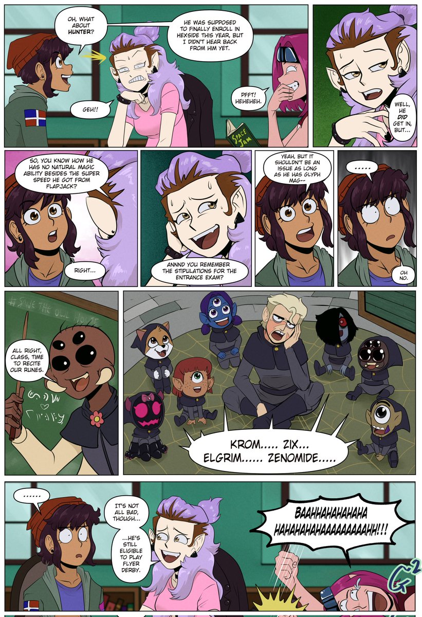 Garth2the2ndPwr's tweet photo. Hexside Exchange Program Chpt 1: In a Class of his Own 

#SAVETHEOWLHOUSE #lumity #AmityBlight #Luznoceda #TheOwlHouse #TOH #theowlhousefanart https://t.co/nhDQXkgiH5