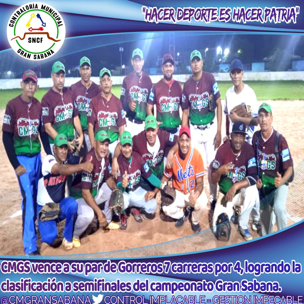 CMGranSabana's tweet image. #CMGS #CGR "HACER DEPORTE ES HACER PATRIA"