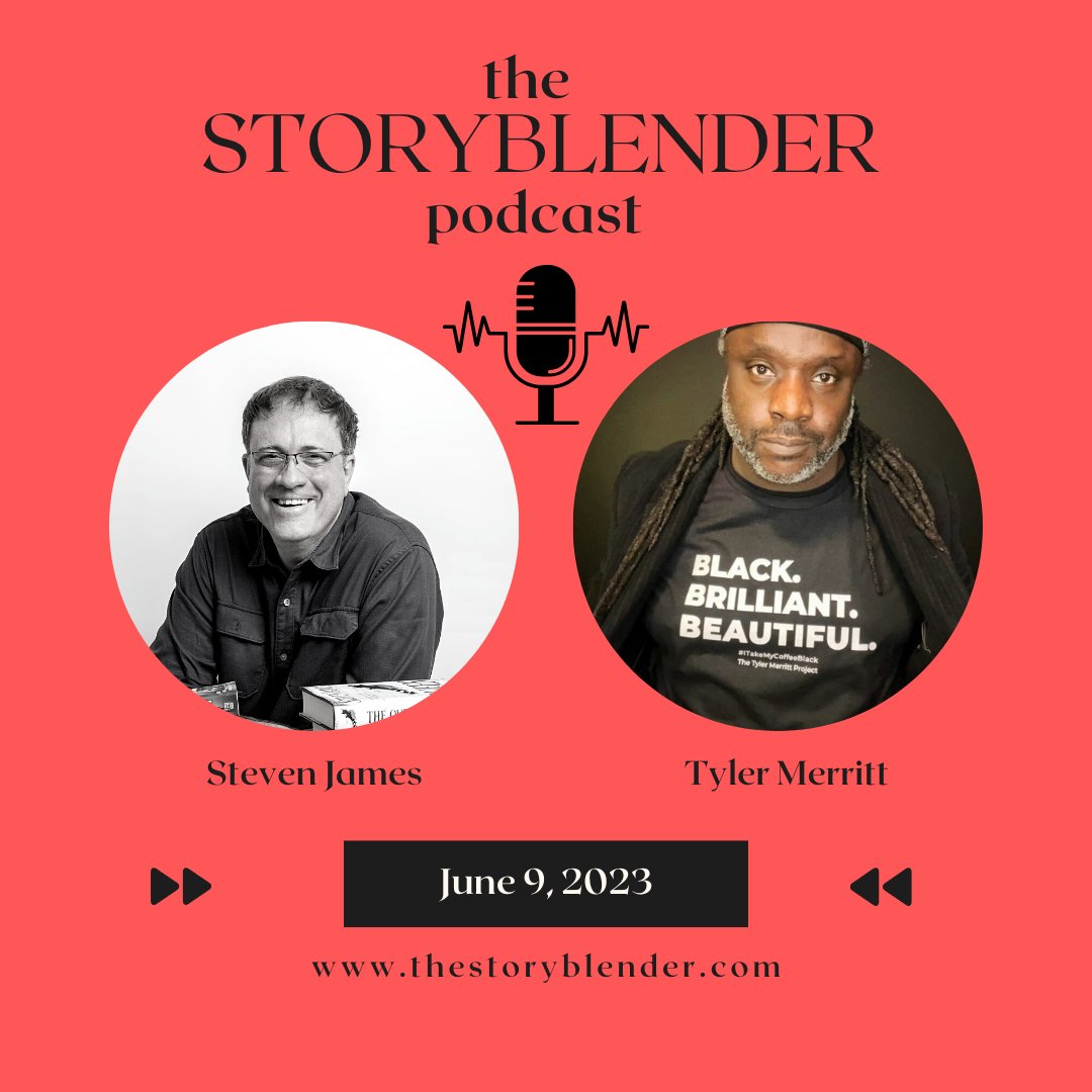 readstevenjames's tweet photo. Listen in to a powerful conversation with @TTMProject on #thestoryblenderpodcast https://t.co/7E2BQNuC9y

Tyler is the author of I Take My Coffee Black and his videos have been viewed more than 100 million times. 

#thetylermerrittproject #readstevenjames https://t.co/Bu48ni1xSI