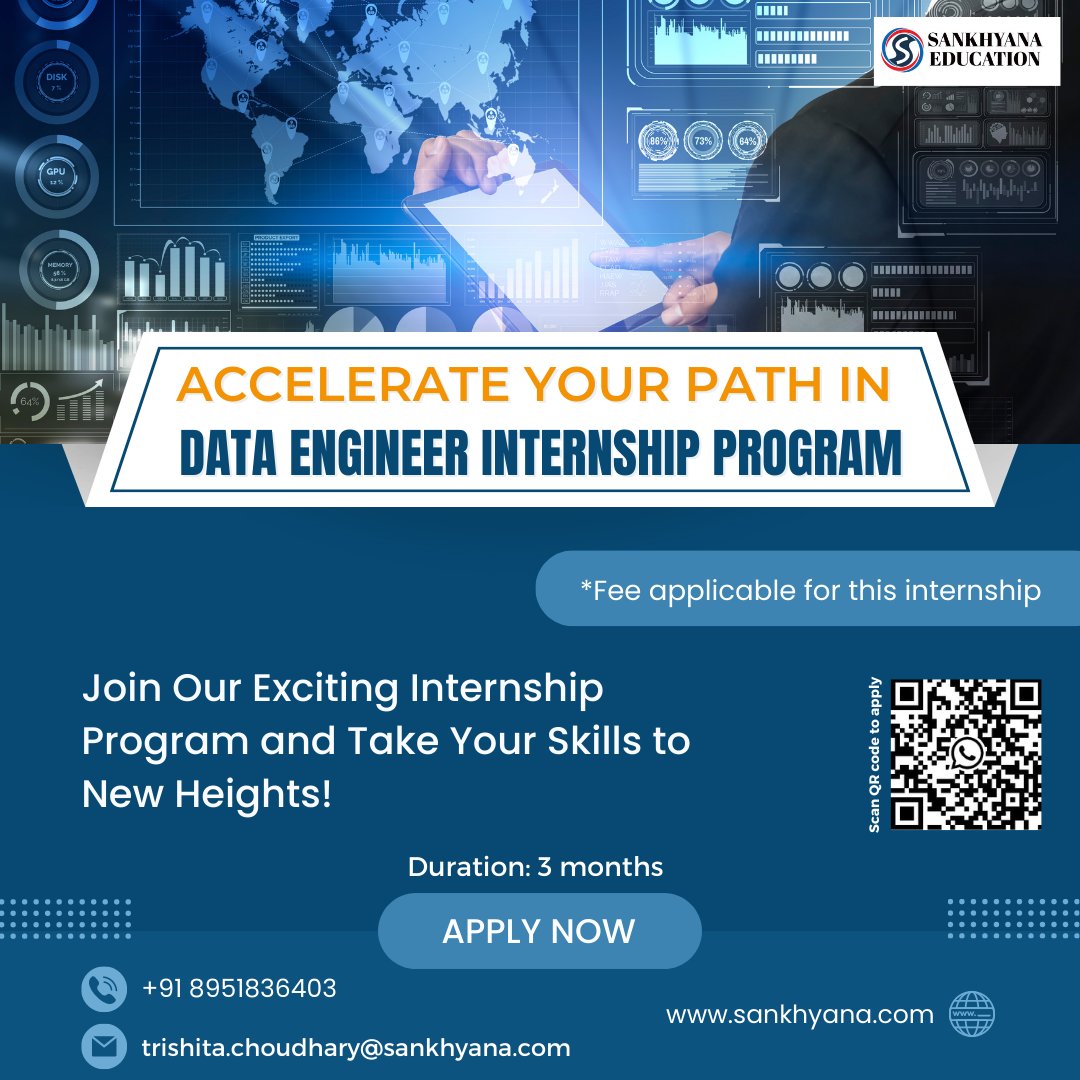 Accelerate Your Path In Data Engineer Internship Program
Apply Here: forms.gle/C59jv4ehJie7ow…
#DataEngineering #BigData #DataPipeline #internship #career #success #offer #sankhyana