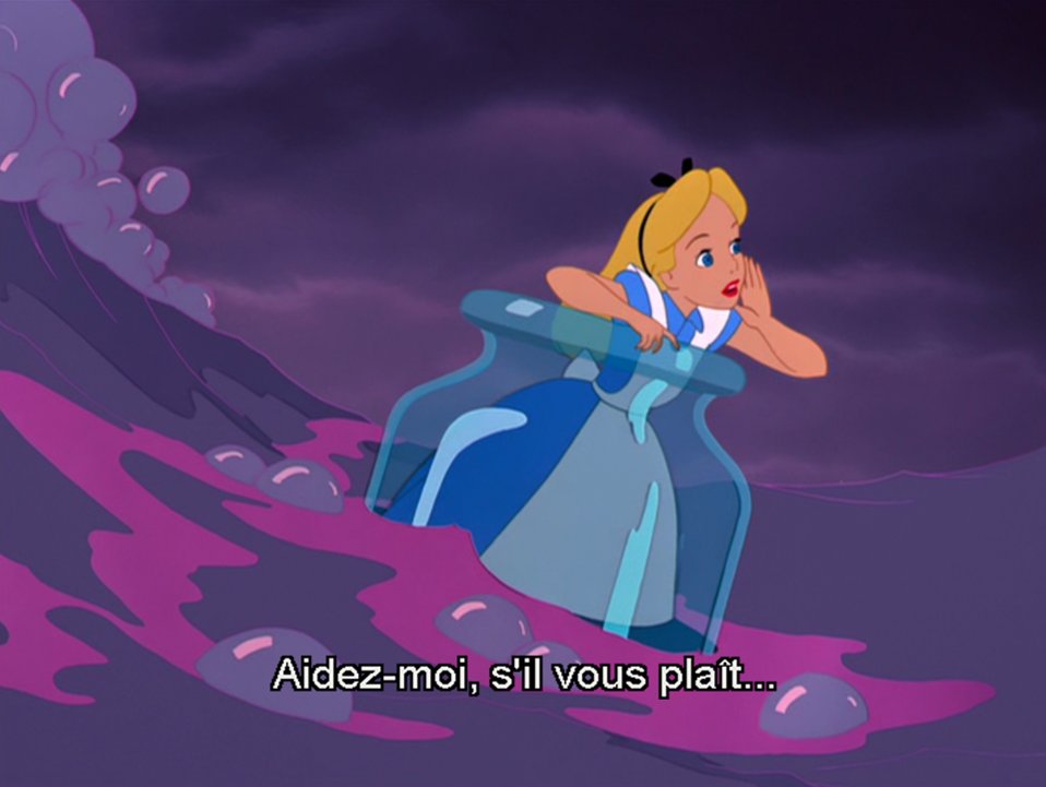 'Help me please...' #AliceInWonderland #Disney #LearnFrench #FLE 

📽️ 'Alice in Wonderland' (1951) ♥️