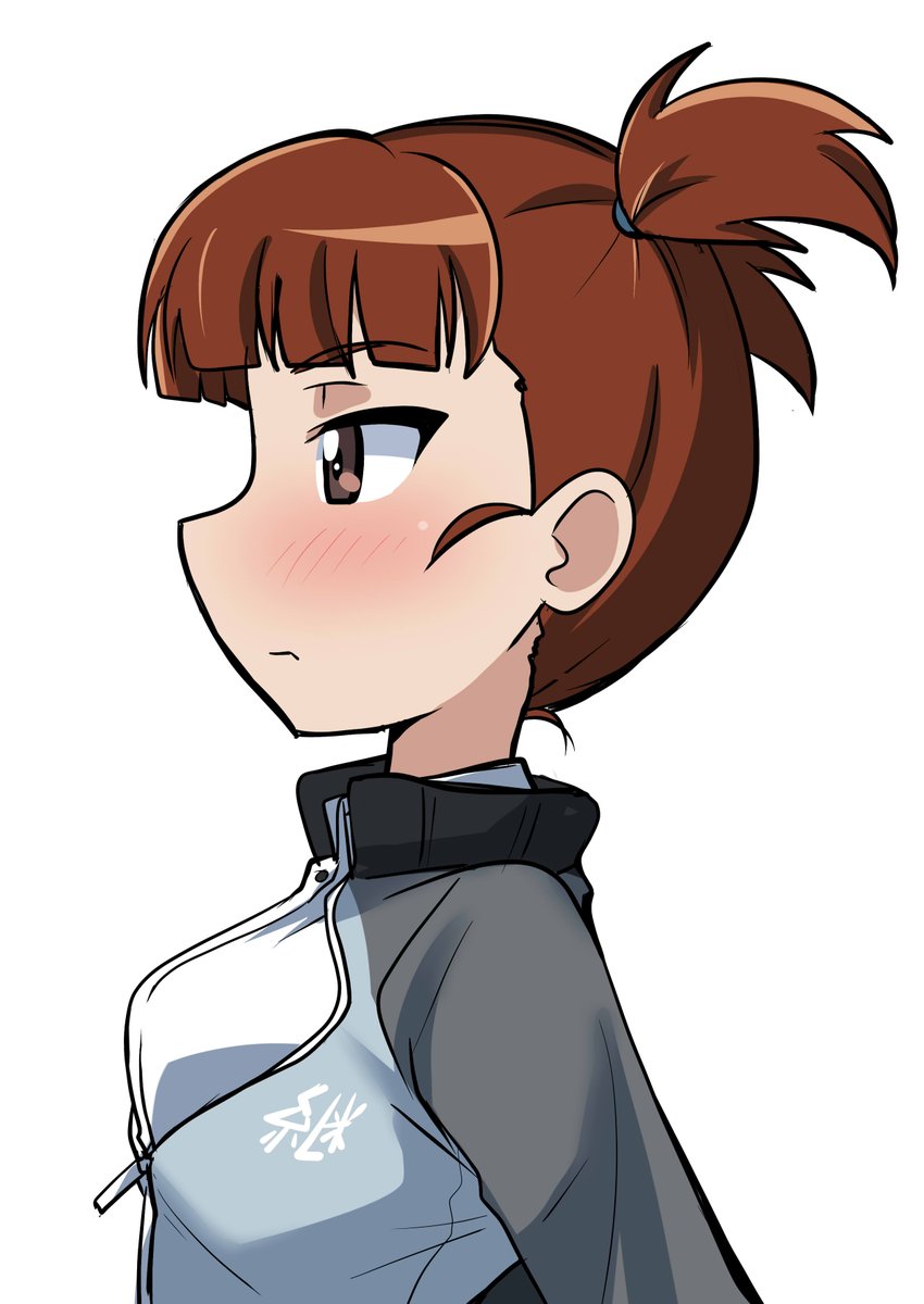 ミッコ(ガルパン) 「お題 「継続高校」横からミッコ #週末ガルパンお絵描き120分一本勝負 #週末ガ」|わっく艦＠新刊メロンブックス委託中のイラスト