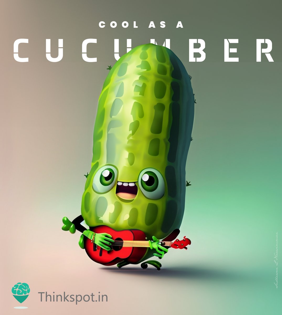 Thinkspot2's tweet image. Dive into the Refreshing World of Fresh Cucumbers! 🥒💦 Did you know cucumbers are the 'comedians' of veggies? 😄Embrace their coolness, stay hydrated, and enjoy the fun side! Let their crispness and joy add a refreshing twist to your day! #CoolAsACucumber #FreshAndFun #ThinkSpot