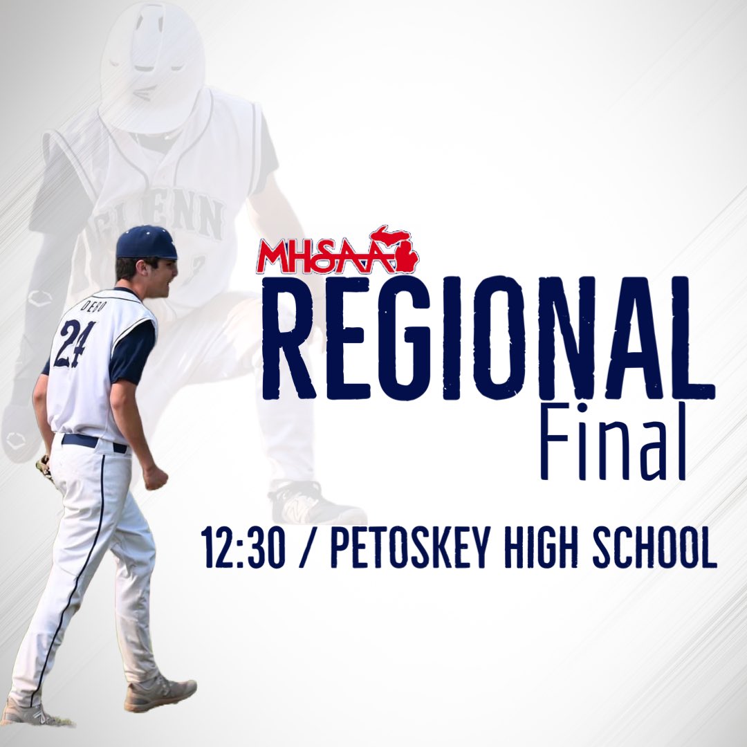 REGIONAL FINAL‼️

🆚Forest Hills Eastern
⏰12:30
📍Petoskey High School