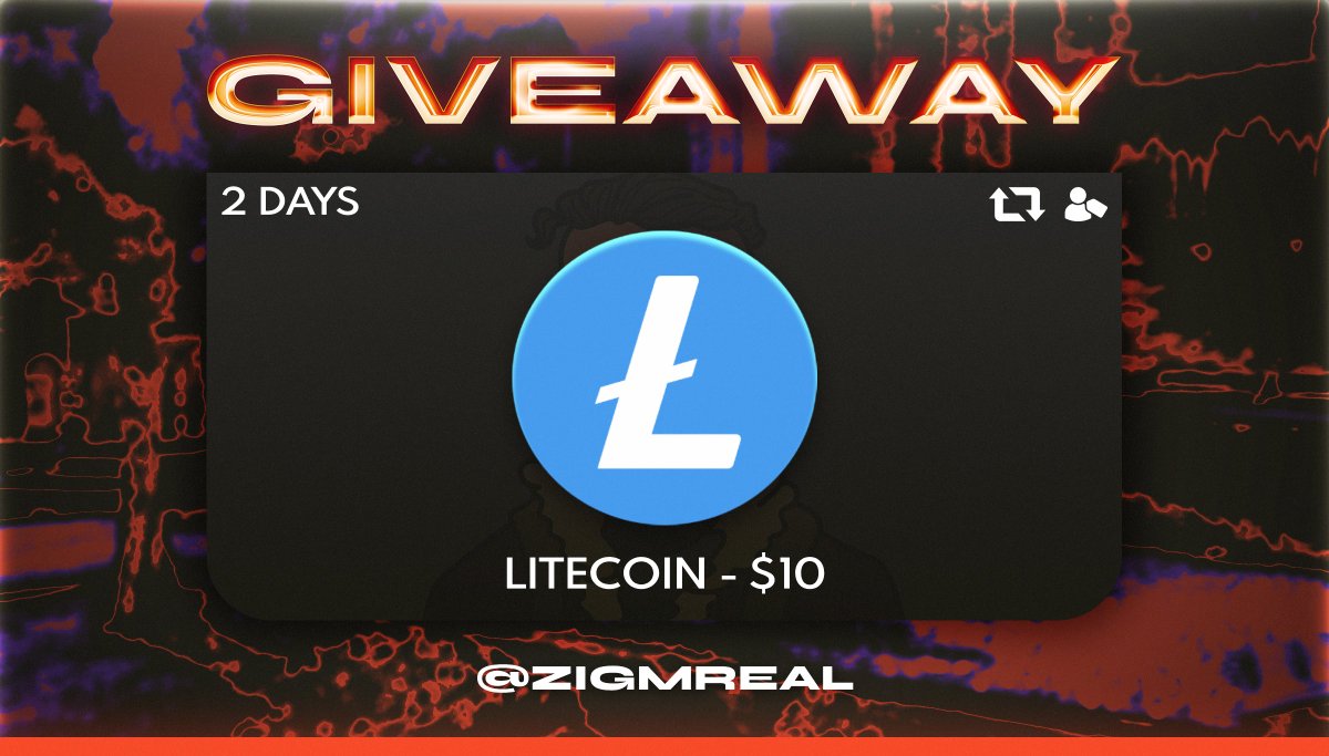 🔥GIVEAWAY🔥 

$10 in Litecoin rolling in 48hours

📲TO ENTER:
🐦FOLLOW ME &amp; ENABLE NOTIFICATION
✔️RETWETT
🙋‍♂️ TAG FRIEND