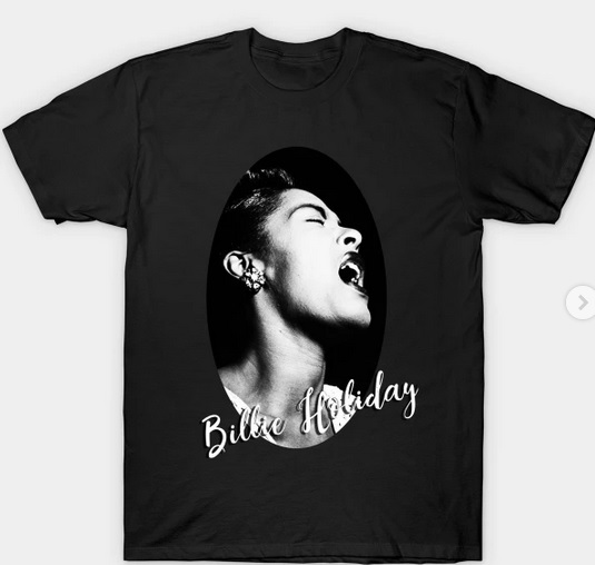 Billie Holiday Tshirt & Hoodie #jazz #ladyday #billieholiday #jazzsinger #teepublic #jazzdivas #tshirts teepublic.com/t-shirt/241883…