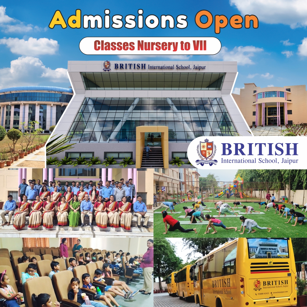 Admissions Open for the Academic Year 2023-24 at British International School

#bis #bestschoolinjaipur #education #schools #britishinternationalschool #bisjaipur #AdmissionsOpen #Session2023_24 #students #sports #music #learning #skills #life #india #new #bestschool #explore