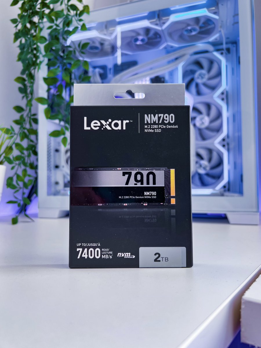 Man @lexar_gaming hooking things up with the new NM790 M.2 SSD 😮‍💨