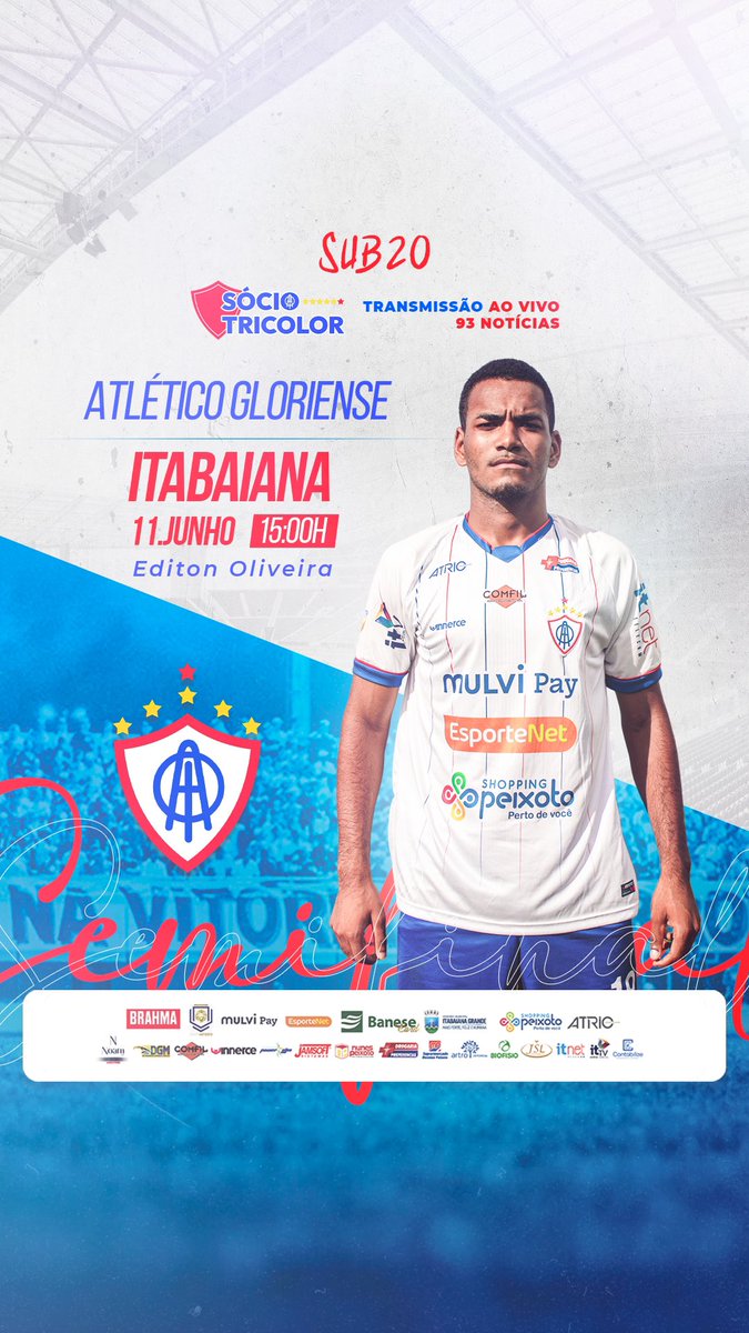 Amanhã é dia de decisão!

Valendo vaga na final do Sergipano Sub-20, os #MeninosDaSerra entram em campo neste domingo (11), contra o Atlético Gloriense, às 15h, no Estádio Editon Oliveira, pelo jogo de volta das semifinais.

A classificação também vale vaga na Copinha. VAMOS! 🇫🇷