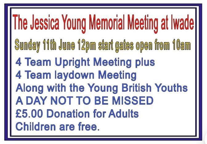 I’ve been asked to make a song and dance about the Jessica Young Memorial meeting at Iwade tomorrow. 40 ish heats of speedway for a fiver and for a good cause too 
Youths, laydowns and most importantly an upright 4 team tournament. #TopBilling 👌
Get down there if you’re free