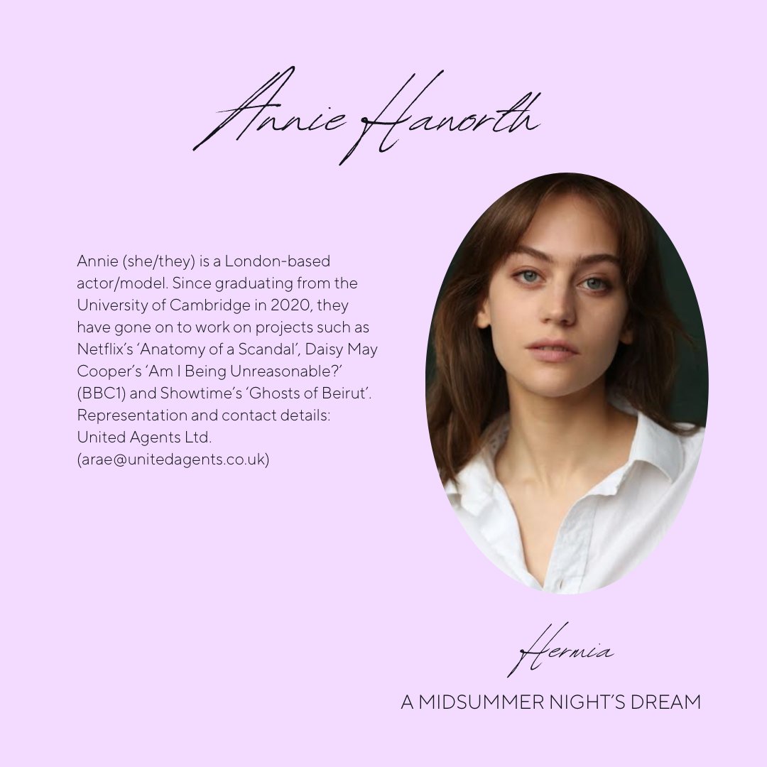 Little Attic Productions on Twitter "Meet the cast A Midsummer Night