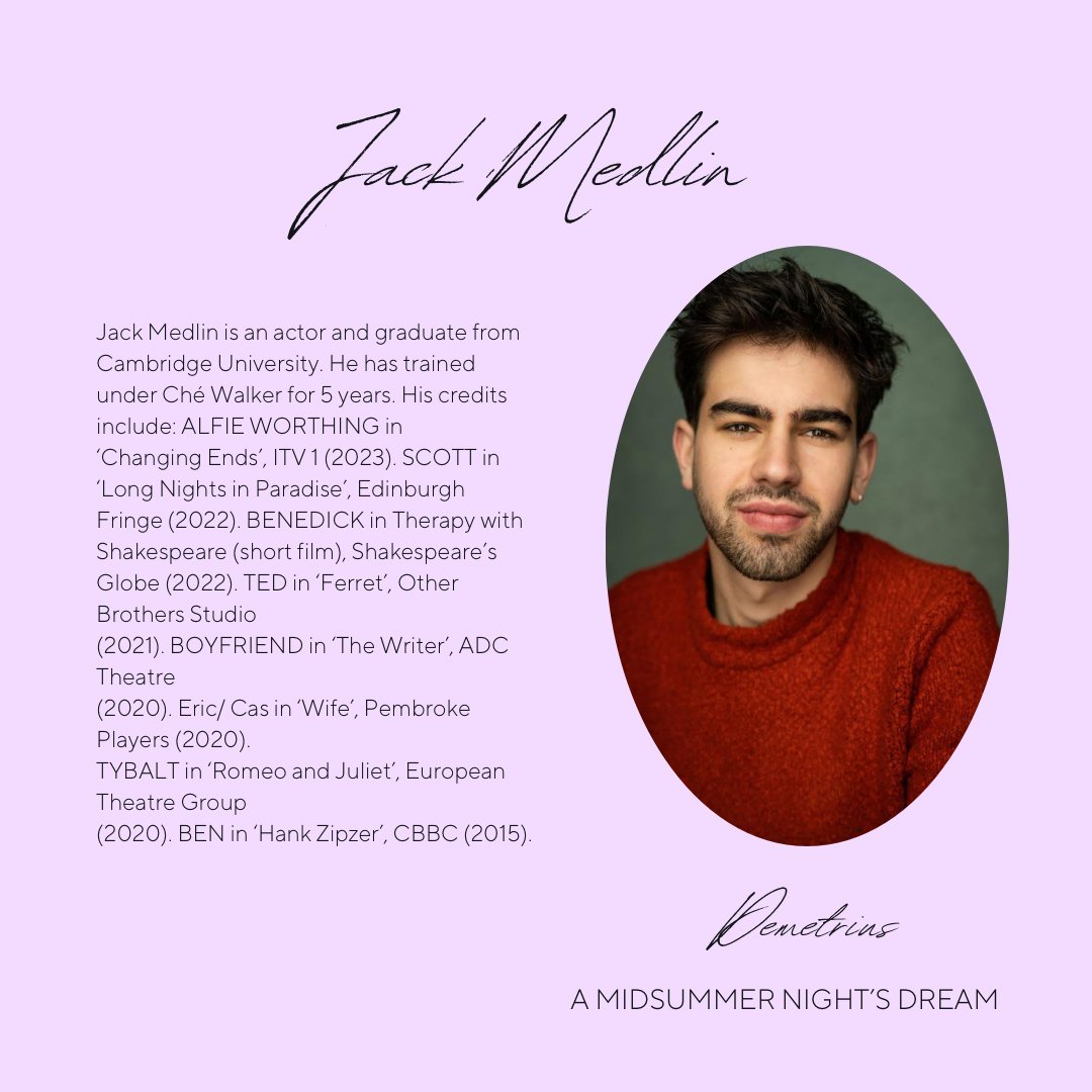 Little Attic Productions on Twitter "Meet the cast A Midsummer Night