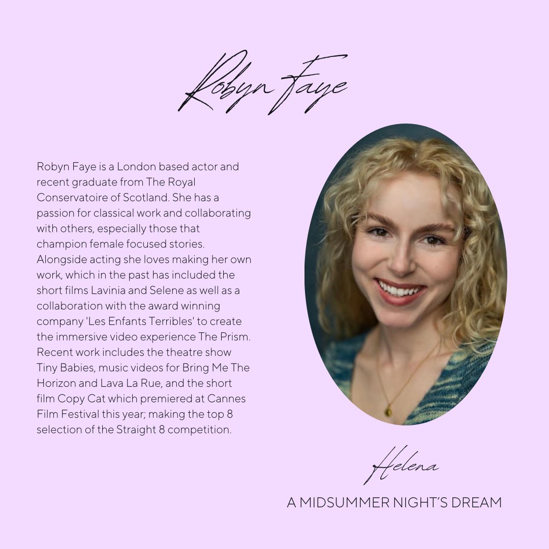 Little Attic Productions on Twitter "Meet the cast A Midsummer Night