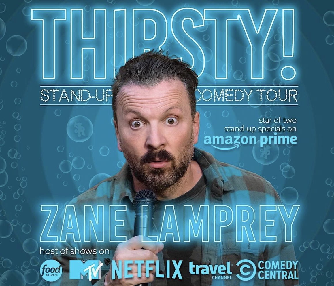 Treat yourself to some laughs and cold beers tonight.  Comedian <a href="/zanelamprey/">Zane Lamprey</a> is back at Flying Bison on his ‘Thirsty!’ national stand-up tour.  Show starts at 8pm.  Get your tickets at zanelamprey.com
