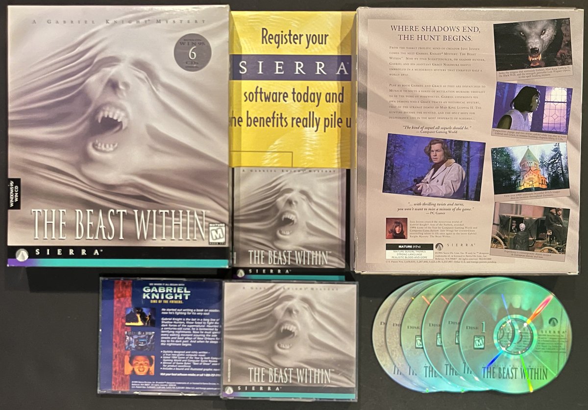 JBirns's tweet image. Gabriel Knight: The Beast Within / Sierra - 1995

#pcgames #bigboxPCgames #MSDOS #RETROGAMING #retrocomputing #adventuregame #sierragames #adventuregames #pixelart #gabrielknight