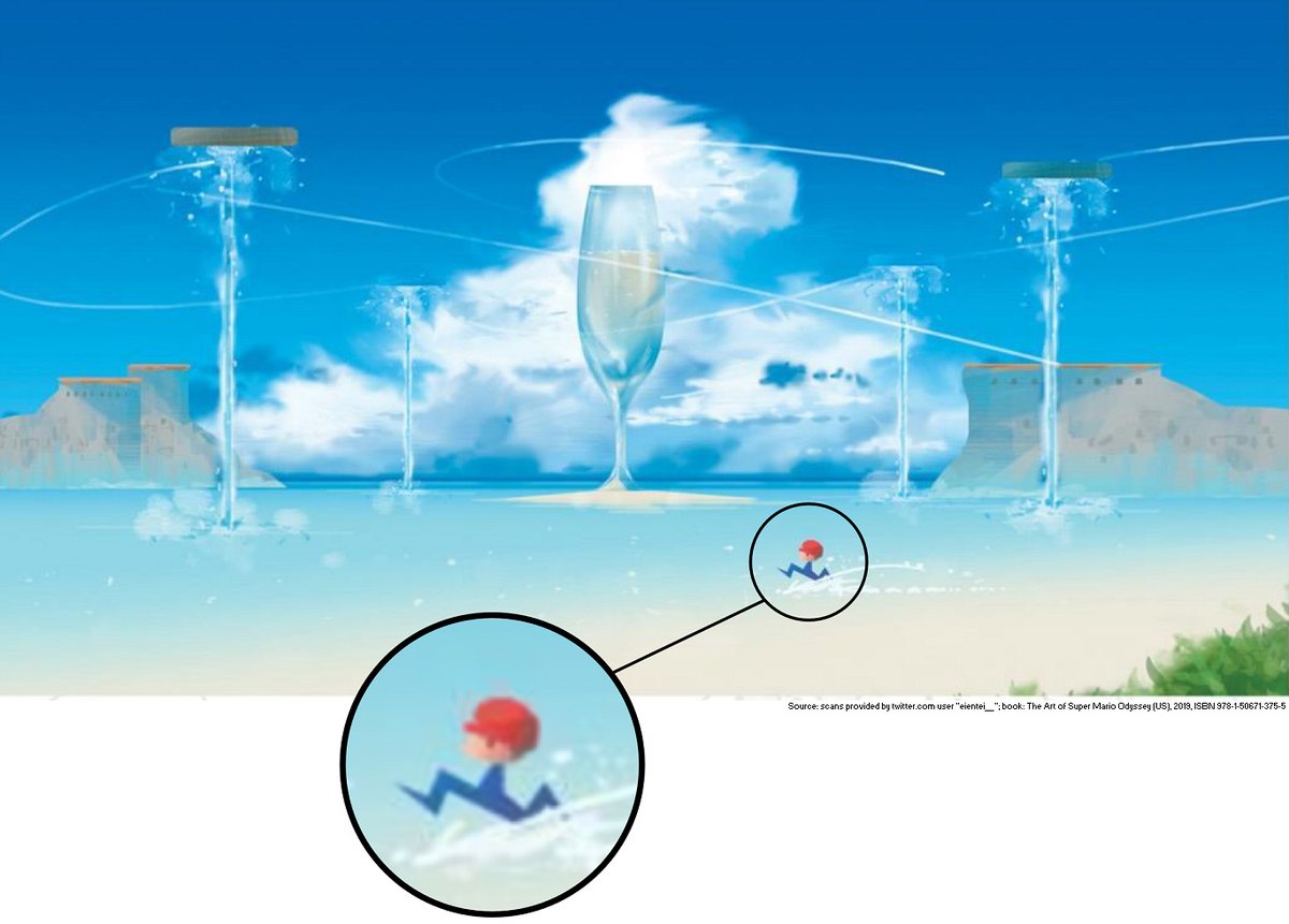 Supper Mario Broth on Twitter "Concept art for the Seaside Kingdom from the Art of Super Mario