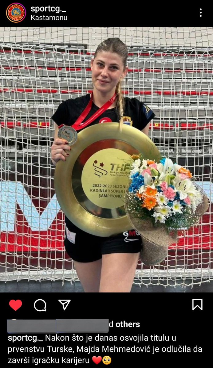 Velika, najveća Majda je danas završila igračku karijeru! Hvala na svemu!❤️❤️❤️