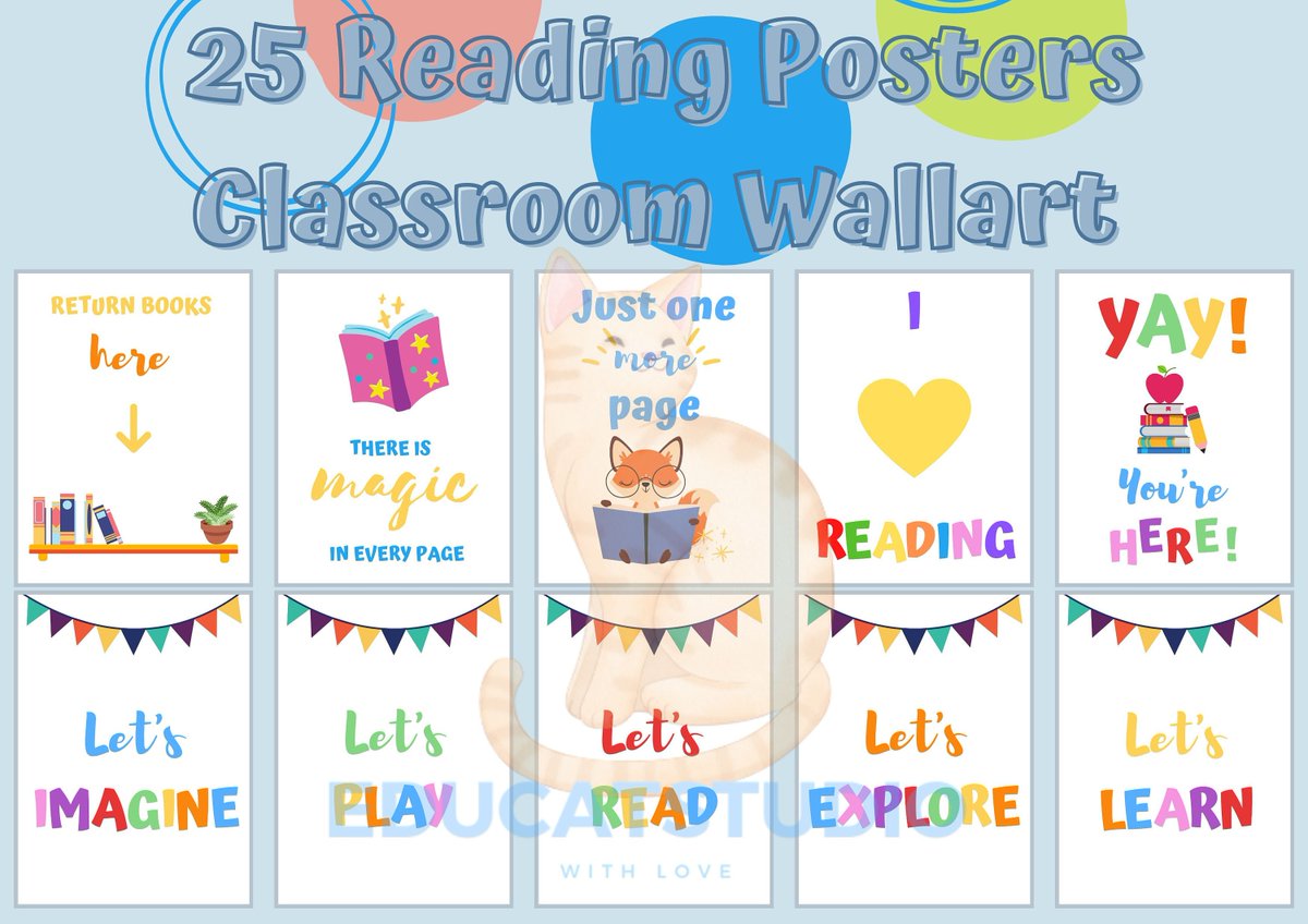 Excited to share the latest addition to my #etsy shop: 25 Reading Corner Posters / Cool Kids Read Books, Reading Corner, Classroom Decor, Homeschool Posters ,Nursery Wallart /Let's read etsy.me/45OIULA #kids #readingcorner #booknook #readingposters #bookposters
