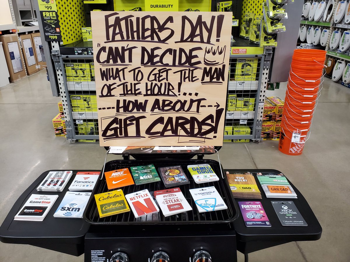 Can't figure out what to get Dad for Father's Day. A gift card makes the perfect gift!