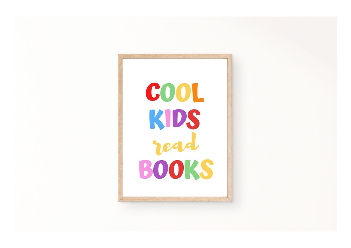 Excited to share the latest addition to my #etsy shop: Cool Kids Read Books, Nursery Decor ,Homeschool Print ,Nursery Wall Art , Reading Corner etsy.me/3J8y0H0 #kids #coolkids #classroomposter #classroomdecor #educationalposter #readbooks #readingcorner #nurser