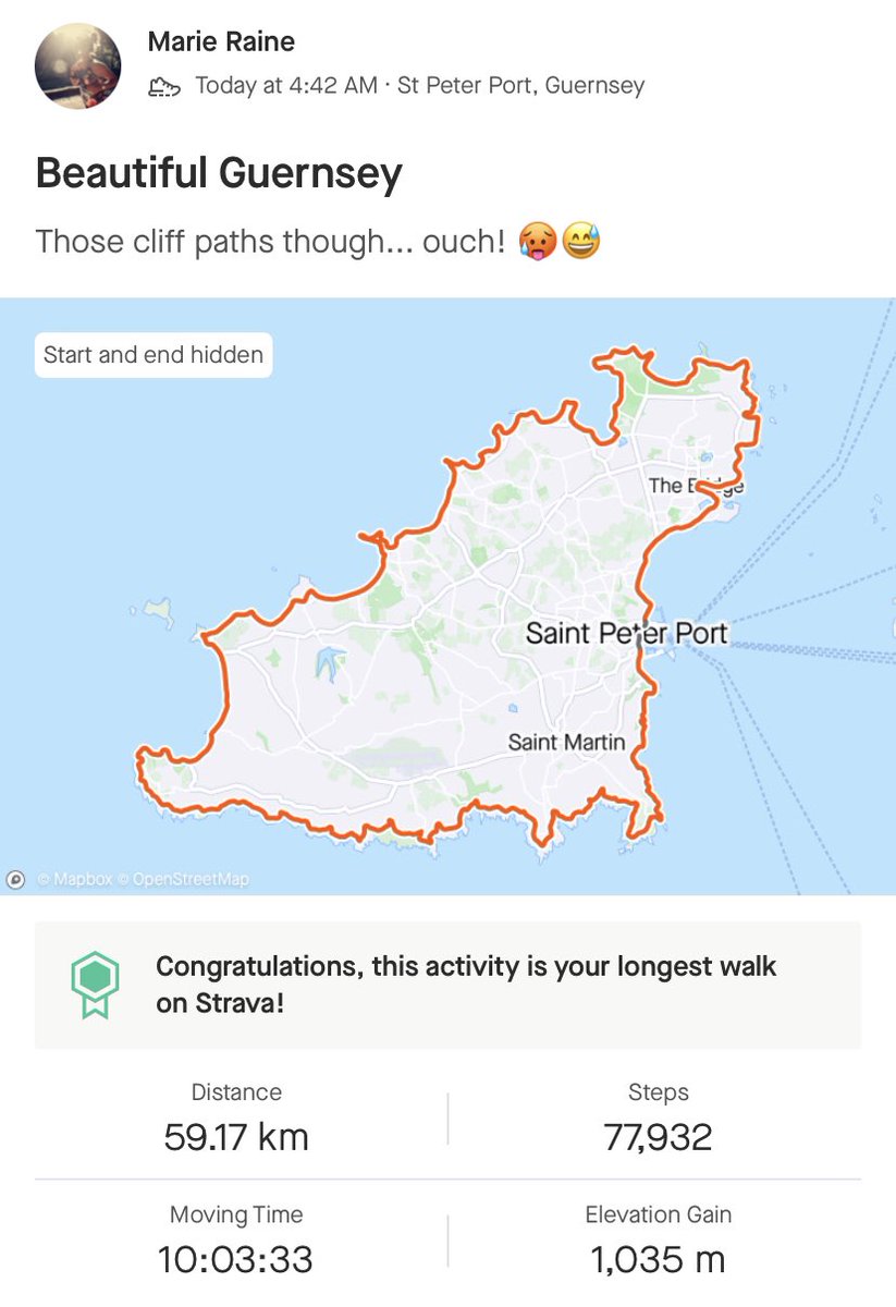 _MarieRaine's tweet photo. Huge thanks to everyone who helped make the @SRIslandWalk happen 🥾 

My first time doing the Guernsey Round Island Walk and I LOVED it! 💕 

(Well, not EVERY minute but most of it!) 😆 https://t.co/I0HAw7oUXW