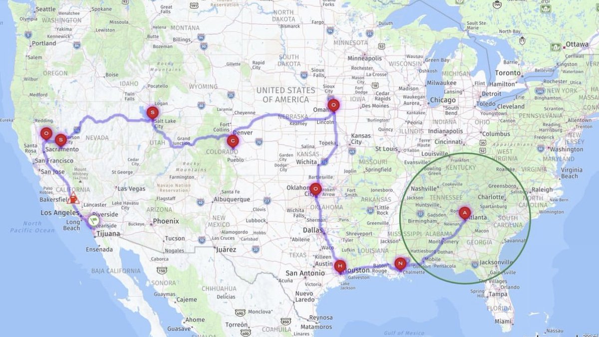 DrMikeLim1's tweet image. Our 2-month Road-trip move to Atlanta, GA is set! 4186miles to go. 🙏🏼💪🏼 #rvlife #roadtrip #virtualdoc