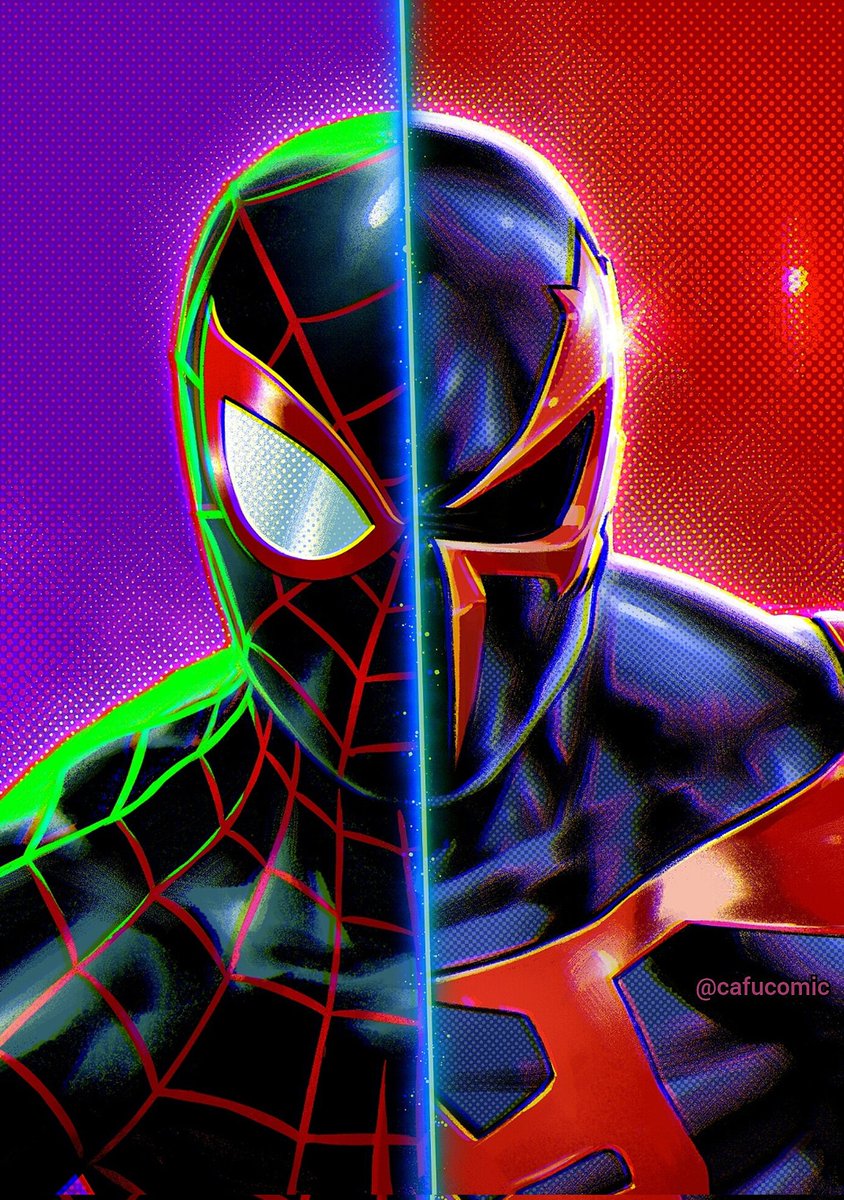 🕸 MILES MORALES vs SPIDER-MAN 2099 💥 Here's another drawing inspired by  SPIDER-MAN ACROSS THE SPIDER-VERSE -the aesthetic of this movie is simply  incredible 🤩- #SpiderMan #SpiderVerse #SpiderManAcrossTheSpiderVerse  #SpiderMan2099, image size:844x1200