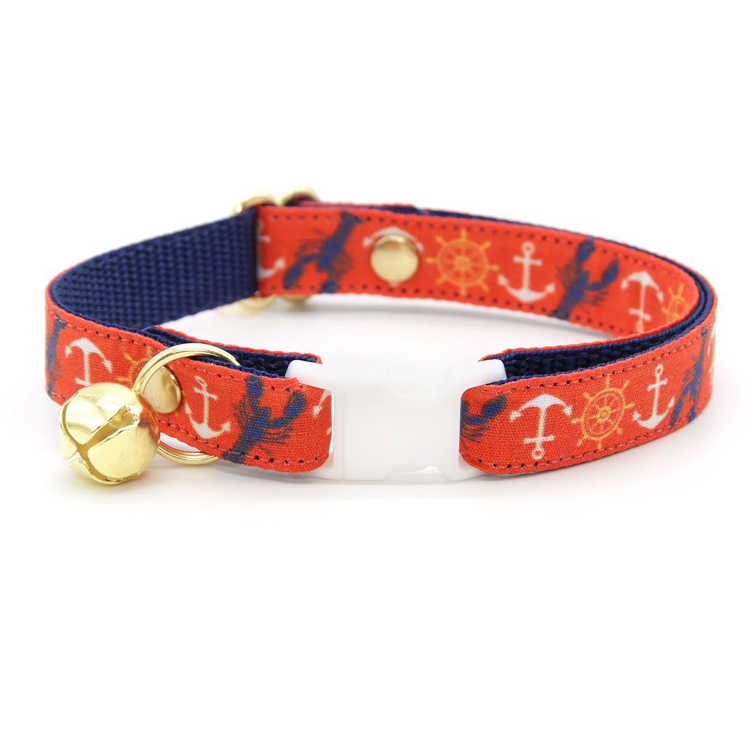 MadeByCleo's tweet photo. It's time to turn up the #yachtrock and hit the high seas!⛵🌊⚓️🦞 Calvin has decided to get into #sailing this summer, so a spiffy new outfit is essential. Happy Caturday!❤️ Featuring "Nautical Sunset" #catcollar &amp; #catbandana ✨ https://t.co/Cu9GrAIkSB #catsoftwitter https://t.co/UYwFMR5l7k
