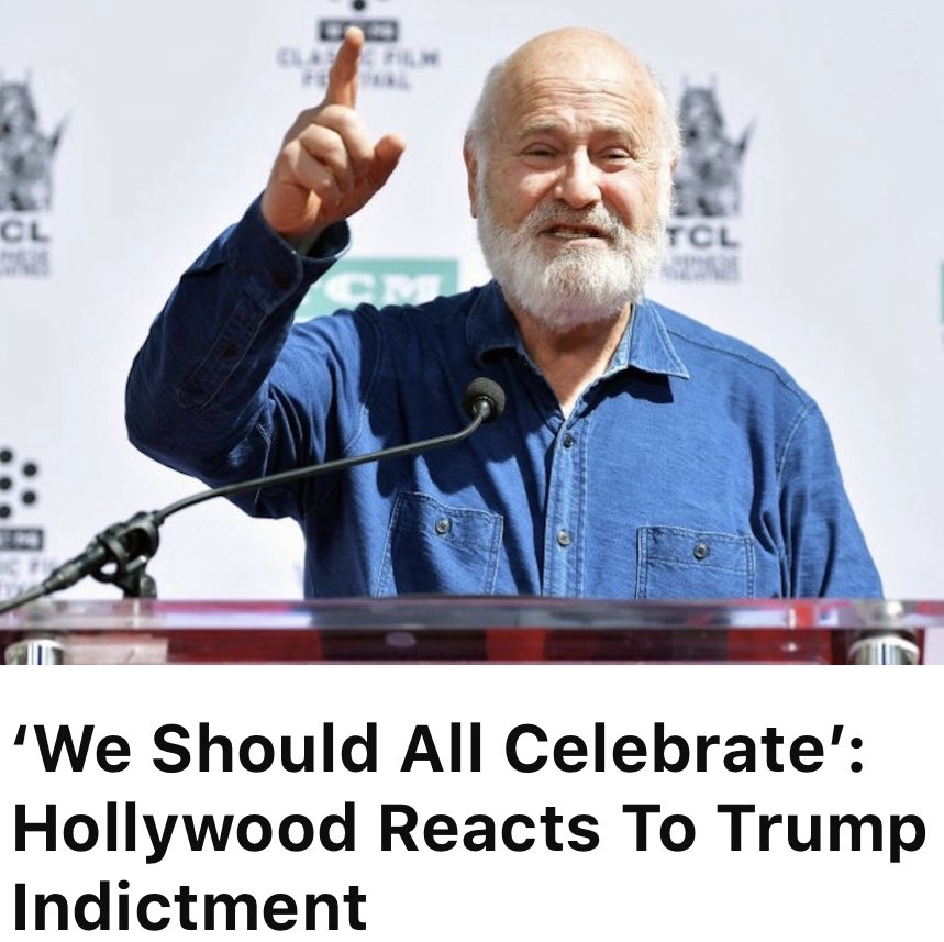 #RobReiner is the King of Hollywood fools...