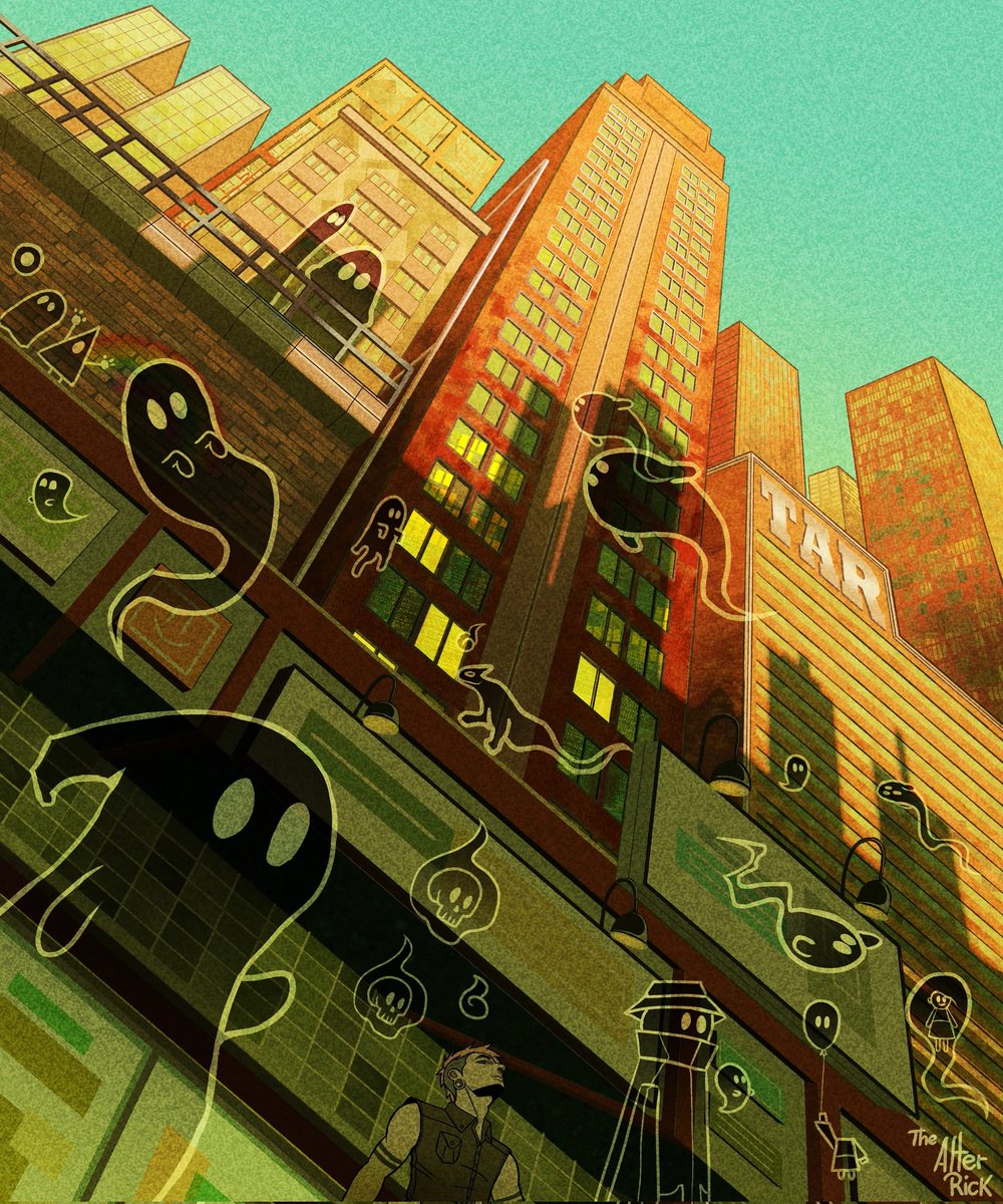 Alanrick2's tweet photo. When the sun begins to go down is when you begin to see them 👻
#conceptart #digitalart #environmentdesing https://t.co/kM4eAgvMO5