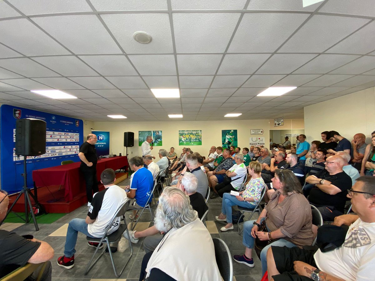 _CSSA's tweet image. Retour en 📸 sur l’intervention du président devant les supporters 🟢🔴