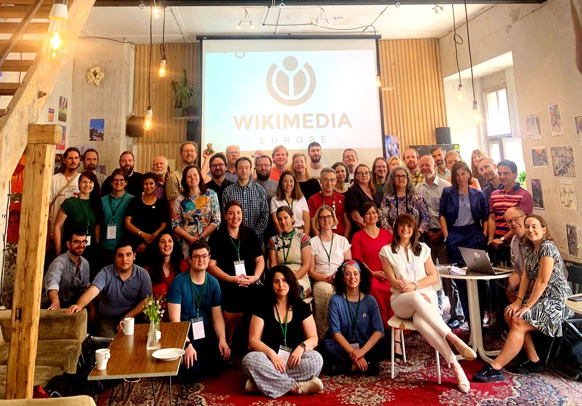 What a weekend! We celebrated the past &amp; the future of our European Collaboration at the #WikimediaEurope general assembly in Prague. It was a pleasure and an honour to do this as president of the board with this amazing group of people from more than 15 countries &lt;3