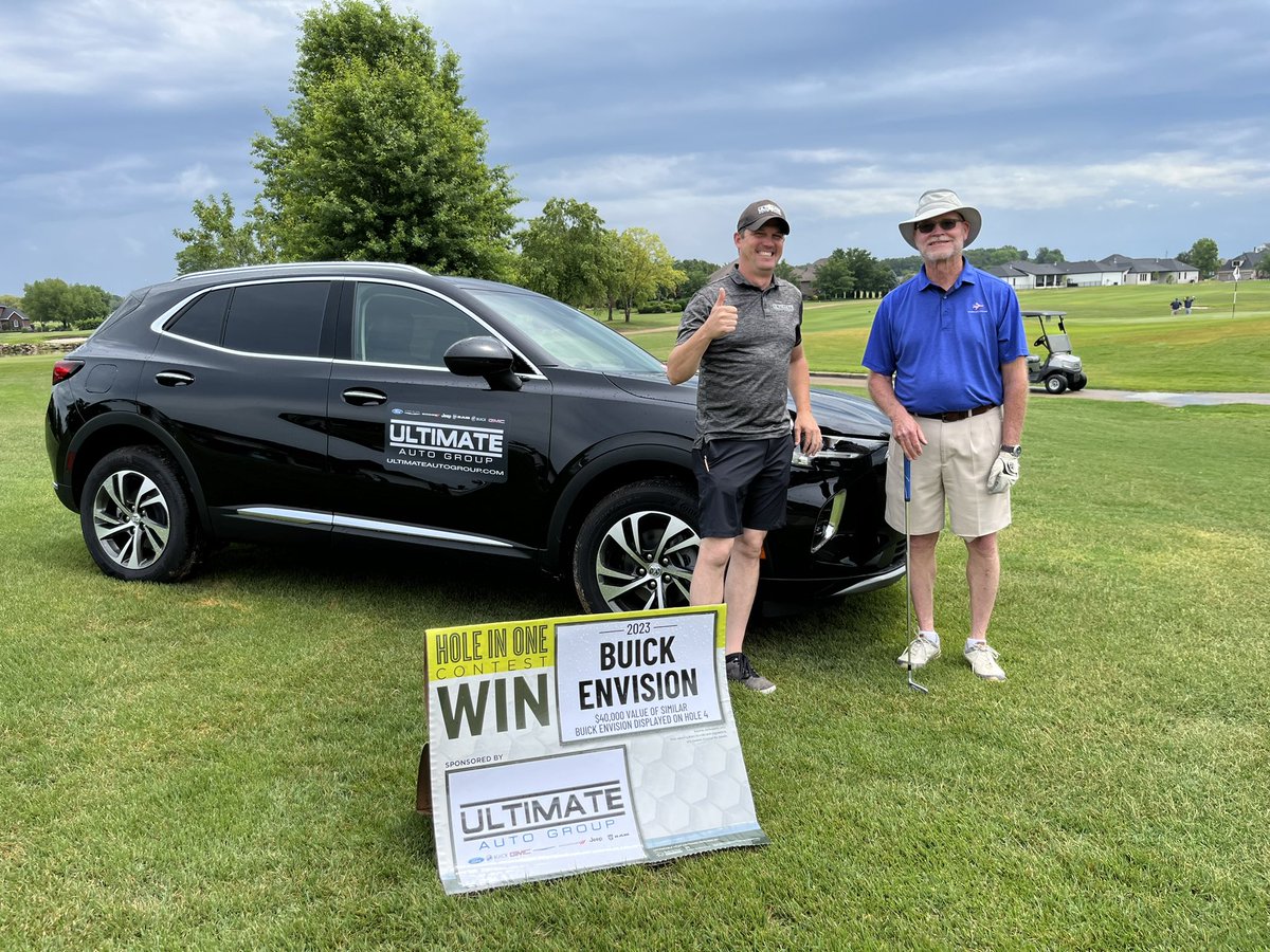 HOLE IN ONE!!! Congratulations to Kent Nachtigal for hitting a hole in one on hole four today at the Mountain Home Charity Golf Classic at Big Creek Golf &amp; Country Club! It was an amazing shot!!! Kent just won a 2023 Buick Envision valued at $40,000.
