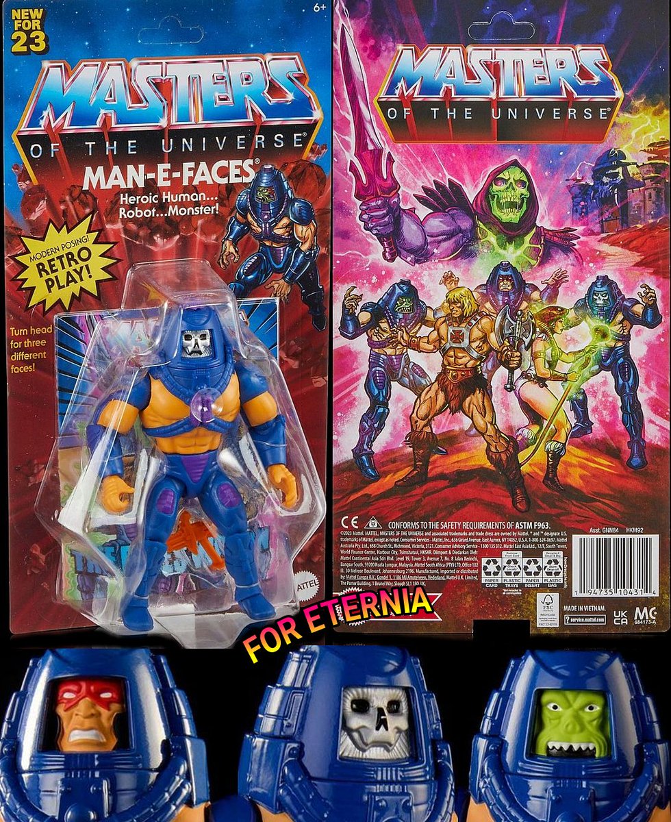 A terrific look at the upcoming Masters of the Universe Origins Mini Comics Man-E-Faces action figure packaging, with artwork by Nate Baertsch and courtesy of Roy Juarez.
#MastersoftheUniverse #Motu #MotuOrigins #ManEFaces