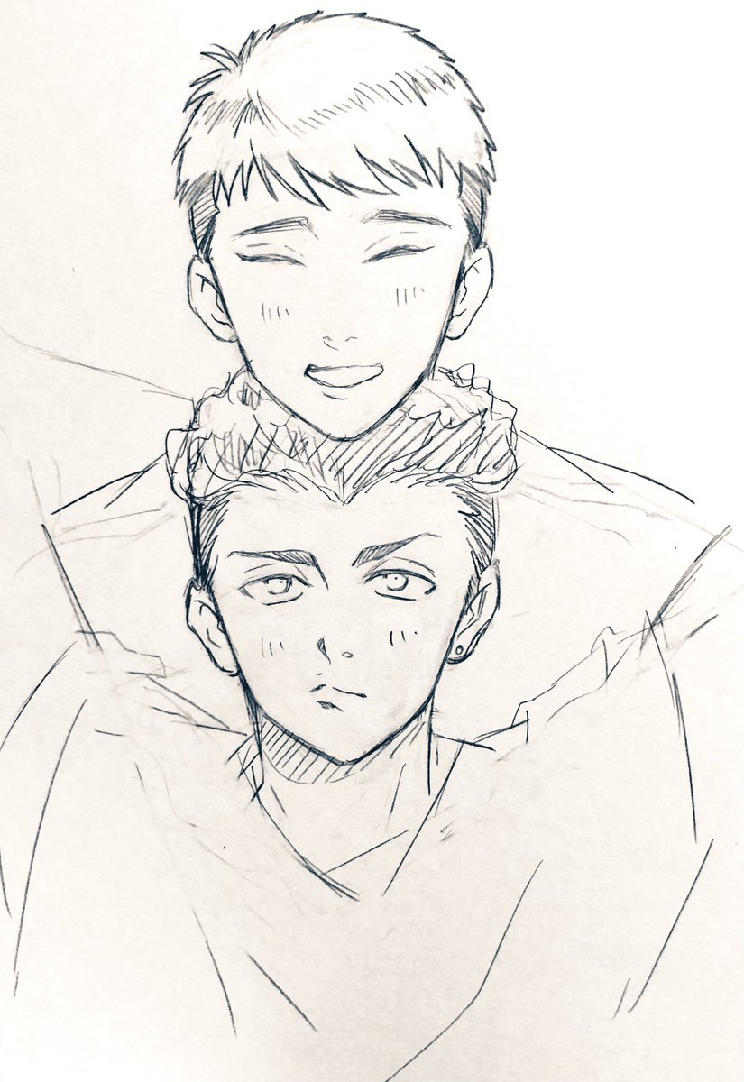 これは描こうと思って途中でやめたヤスリョちゃん…