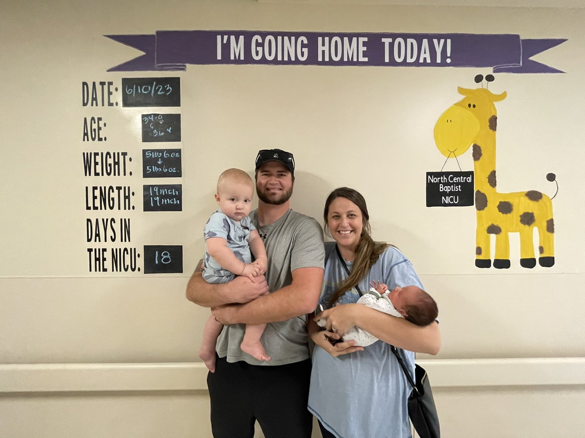 After 18 long days and nights Mac is coming home today. There were a ton of ups and downs but we are very excited to be going home. Thank you to the great staff at North Central Baptist for taking such good care of him.