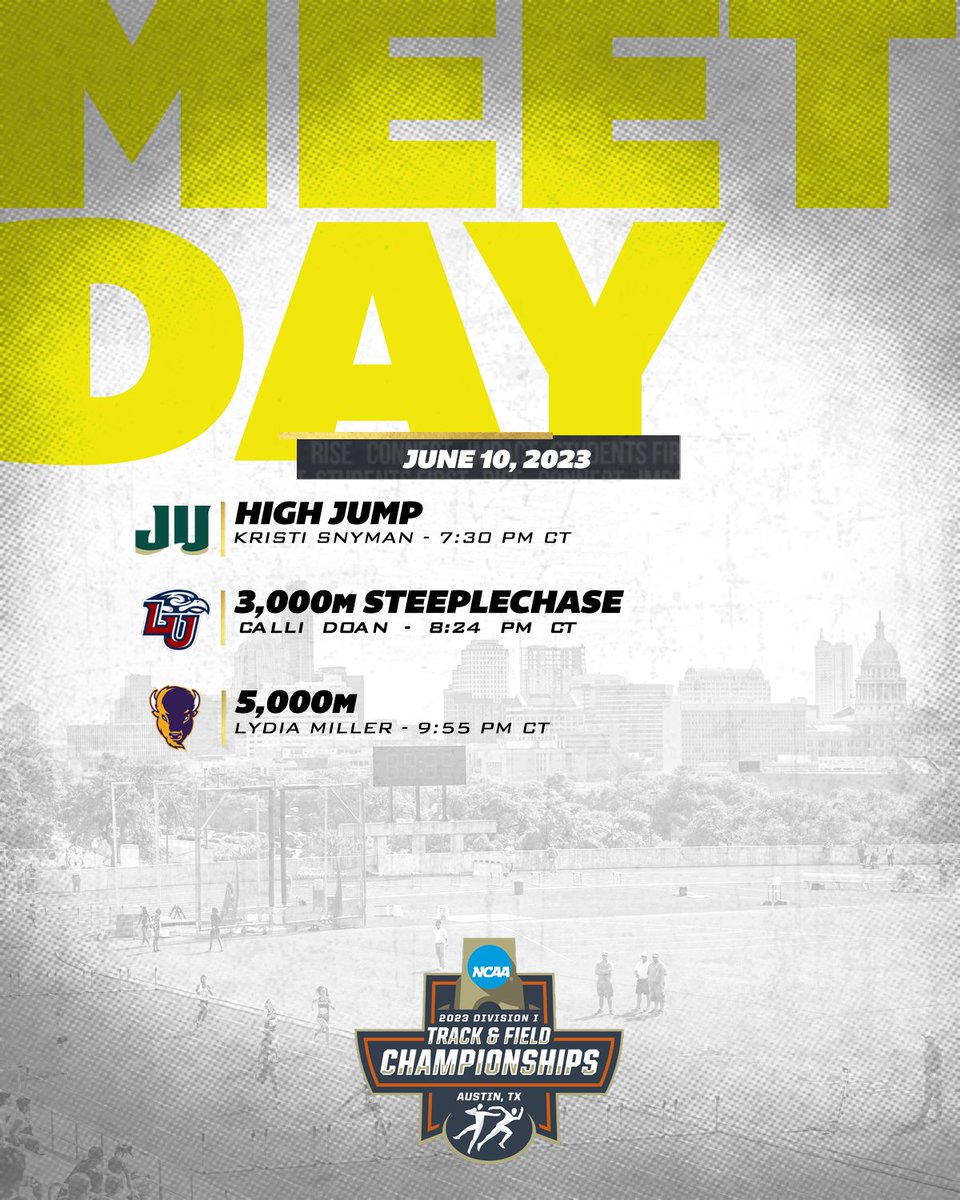 Atlantic Sun Conference (@asunsports) on Twitter photo Check out what's in store for Day 3️⃣!
Good luck to our 3️⃣ @ASUNXCTF athletes competing on the final day of the <a href="/NCAATrackField/">NCAA Track & Field</a> Championship! 👏
#ASUNBuilt | @ASUNXCTF Check out what's in store for Day 3️⃣!
Good luck to our 3️⃣ @ASUNXCTF athletes competing on the final day of the <a href="/NCAATrackField/">NCAA Track & Field</a> Championship! 👏
#ASUNBuilt | @ASUNXCTF