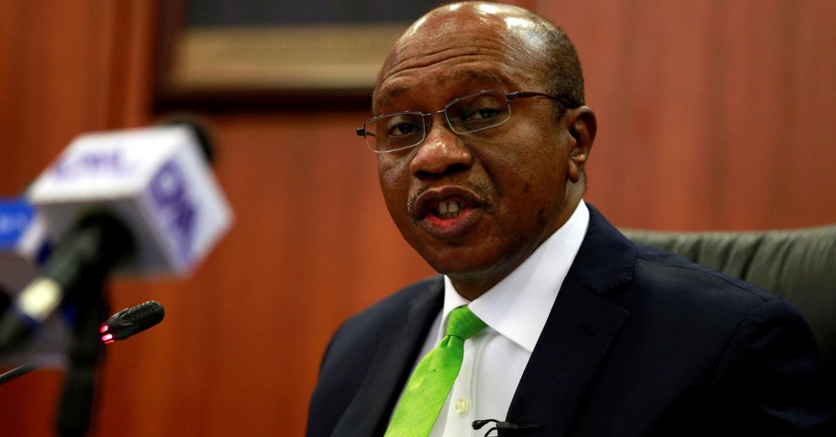 Reuters's tweet photo. Nigeria's security agency detains suspended central bank governor https://t.co/Ui1TVzxc4r https://t.co/cZVKvrHE3X