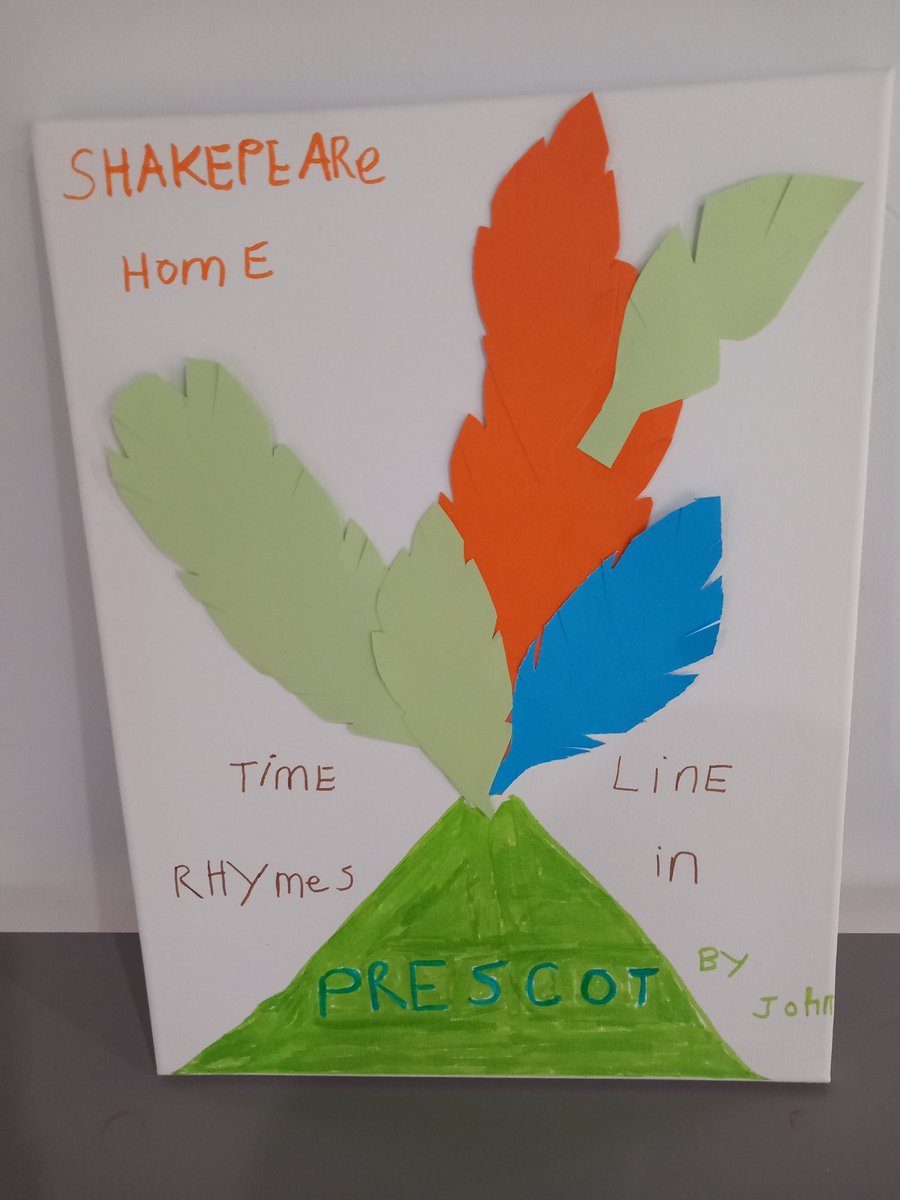 #ThePrecotBird... this fine creature, created today with #Artsgroupie <a href="/ShakespeareNP/">Shakespeare North Playhouse</a> has feathers made out of memories shared by the local community.
#Prescot  #elizabethanfayre #cultureknowsley #cultureprescot  <a href="/cultureKnowsley/">Culture Knowsley</a> <a href="/Cultureprescot/">Prescot Cultural Consortium</a> @MargaretConnel6 @MikeyGarlandRap