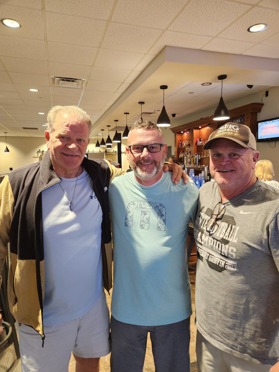 mafolker's tweet photo. @mcmann_jim #legends of the game. Appreciate you both!  Life and its journey..  @SHGCyclones https://t.co/0FBiFgIFum