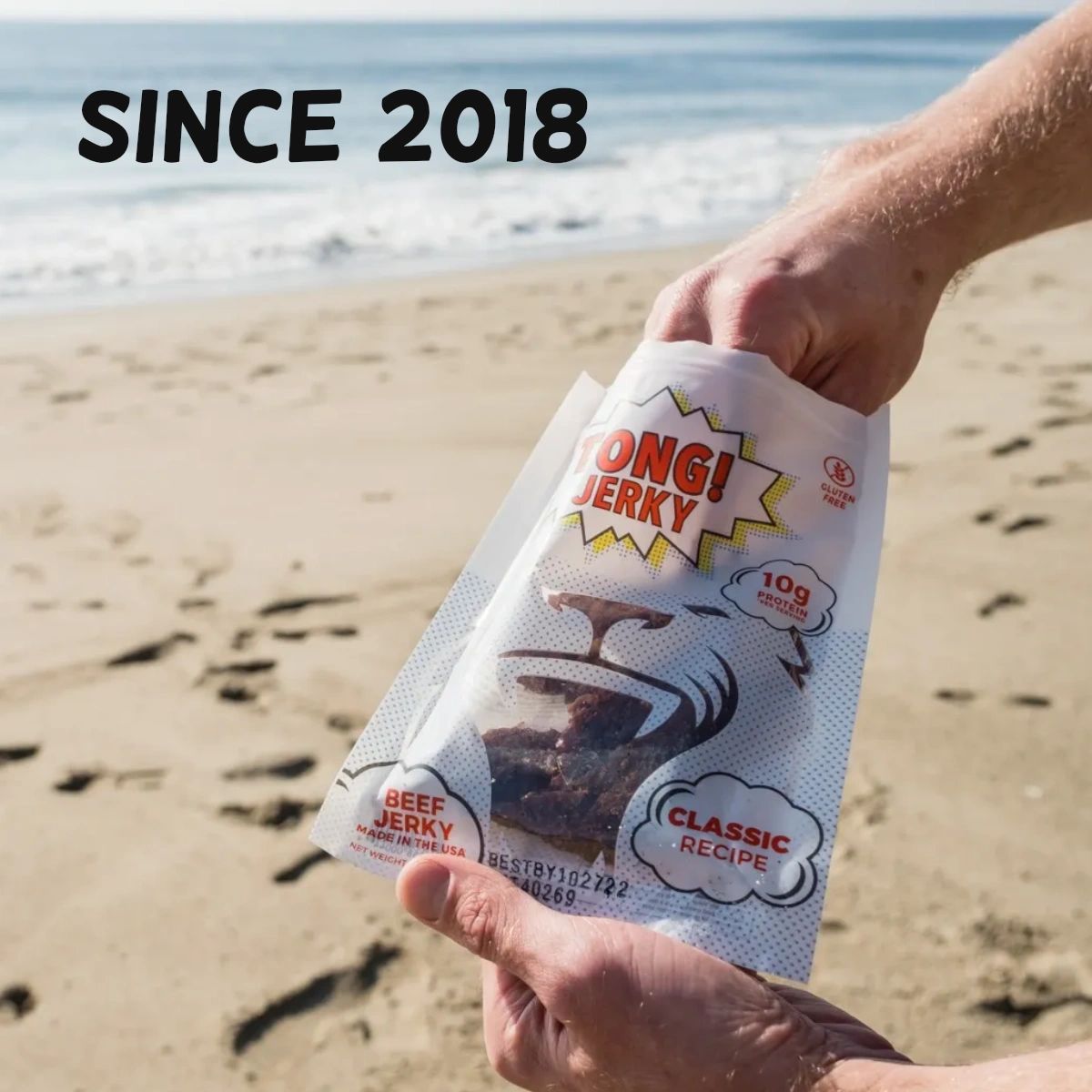 Since 2018, Tong Jerky has been making waves in the snack aisle! Try this delicious snack in all four flavors when you order on our website.

tongjerky.com