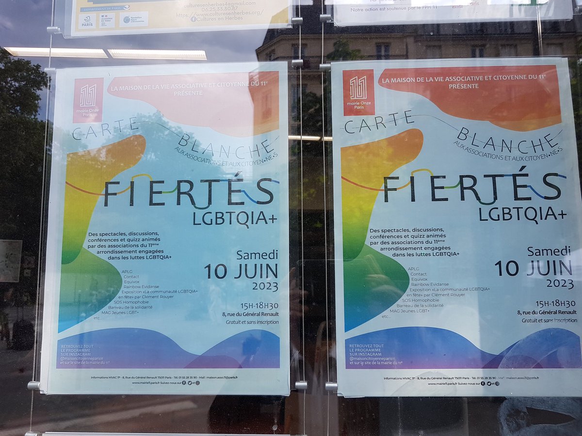 pbloche's tweet photo. À #Paris11, c'est le #MoisdesFiertés et une belle visibilité offerte aux associations #LGBTQI dans l'espace public. Merci pour leur présence à @EQUIVOX, @SOShomophobie, @apgl1, @MAGjeunesLGBT, @AssoContactFR, @LesGaisMusette, Cirque Fier.e.s et à Clément Rouyer pour ses photos. https://t.co/deVhlF0nZb