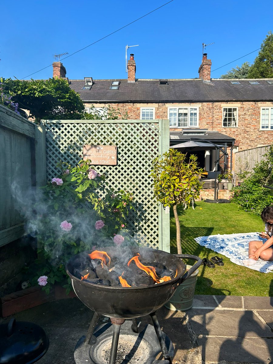 Current scenes in the back garden. ☀️ 👌 #ukheatwave #YORKSHIRE #roasting #weekend
