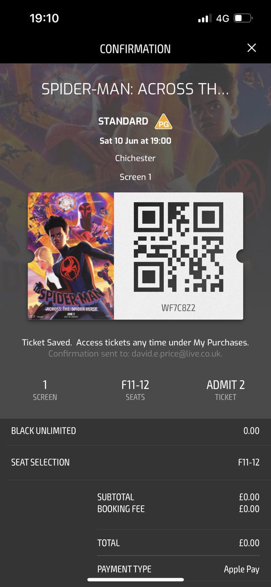 One more time #NowWatching <a href="/cineworld/">Cineworld</a> #SpiderManAcrossTheSpiderVerse