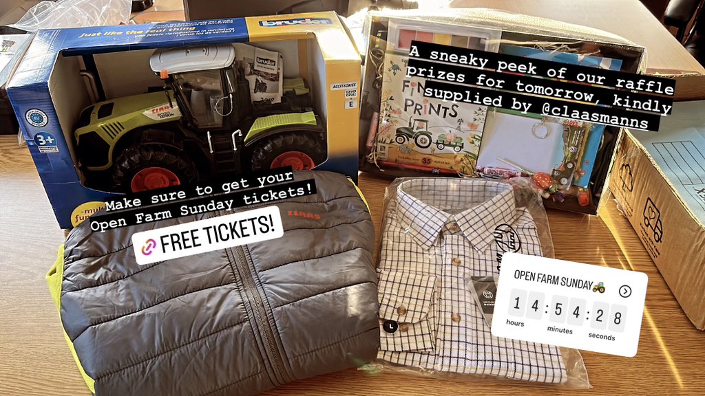 Brixworth Farming (@bfc_farming) on Twitter photo Our raffle prizes for <a href="/OpenFarmSunday/">OpenFarmSunday</a> kindly supplied by <a href="/claas_anglia/">CLAAS Manns Ltd</a> 🚜🌾
FREE tickets available here; trybooking.co.uk/CHOE Our raffle prizes for <a href="/OpenFarmSunday/">OpenFarmSunday</a> kindly supplied by <a href="/claas_anglia/">CLAAS Manns Ltd</a> 🚜🌾
FREE tickets available here; trybooking.co.uk/CHOE
